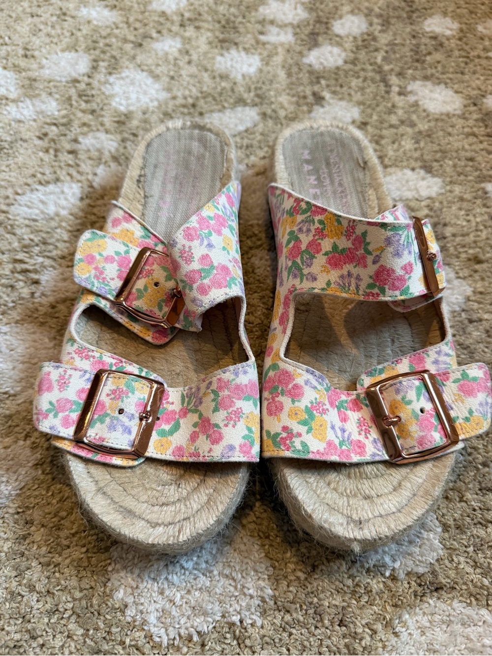 Manebi x Love Shack Fancy Espadrille Sandals Size 38